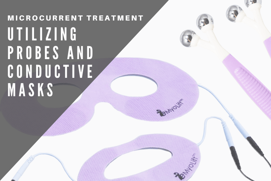 Microcurrent Treatment Utilizing Probes AND Conductive Masks - 7E Wellness