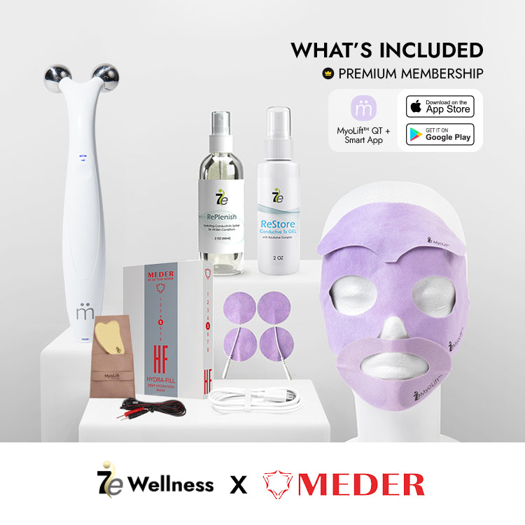 7e Wellness X Meder Beauty | MyoLift QT Plus Glass Skin Set